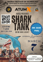 EXPRO '26 - SHARK TANK 2026 Technical Event Poster